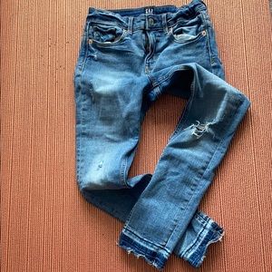 Girls GAP Distressed Jeans Ankle Jegging Size10